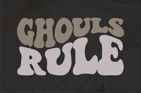 Ghouls rule SVG, Halloween Svg, Spooky Svg Files, Halloween Quote, Ghoul Halloween Shirt Svg, Png, Svg Files For Cricut SVG Fauz 