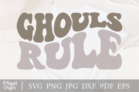 Ghouls rule SVG, Halloween Svg, Spooky Svg Files, Halloween Quote, Ghoul Halloween Shirt Svg, Png, Svg Files For Cricut SVG Fauz 