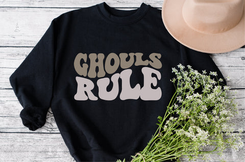 Ghouls rule SVG, Halloween Svg, Spooky Svg Files, Halloween Quote, Ghoul Halloween Shirt Svg, Png, Svg Files For Cricut SVG Fauz 