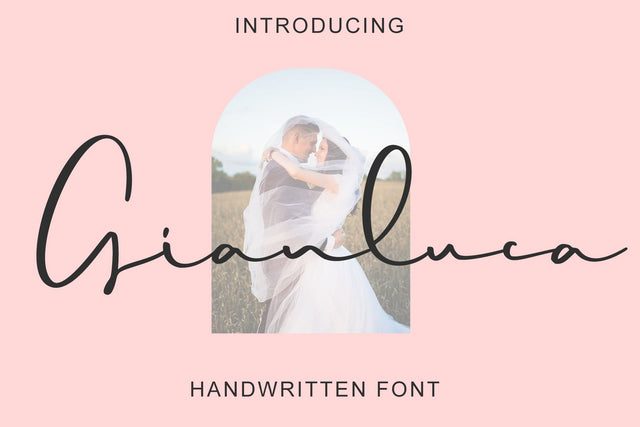 Gianluca - a Handwritten Font Font letterbeary 