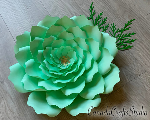 Giant Paper Flower Template 80 SVG and DXF SVG CanadaCraftsStudio 