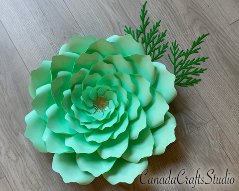 Giant Paper Flower Template 80 SVG and DXF SVG CanadaCraftsStudio 