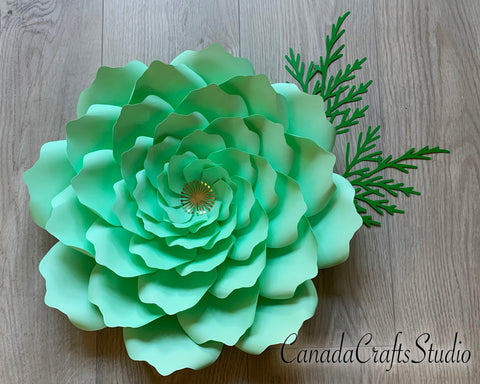 Giant Paper Flower Template 80 SVG and DXF SVG CanadaCraftsStudio 