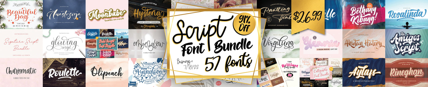 Giant Script Font Bundle