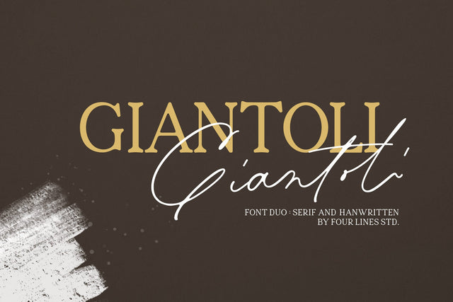 Giantoli Font Four Lines Std. 