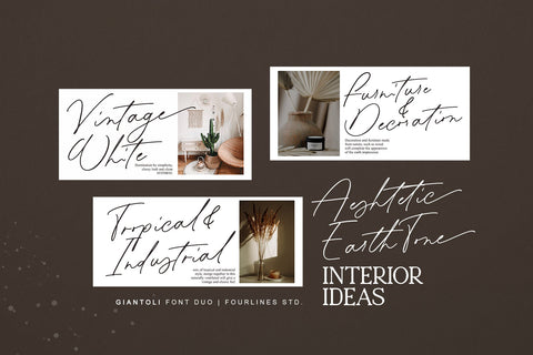 Giantoli Font Four Lines Std. 