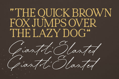 Giantoli Font Four Lines Std. 
