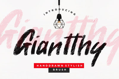 Giantthy Handdrawn Stylish Brush Font Creatype Studio 