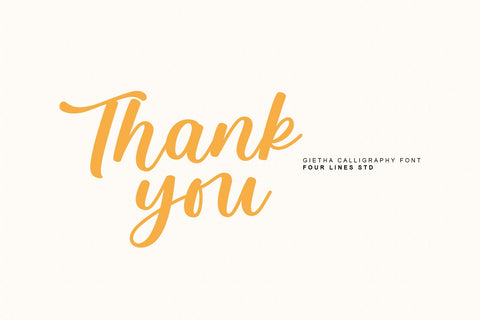Gietha Font Four Lines Std. 