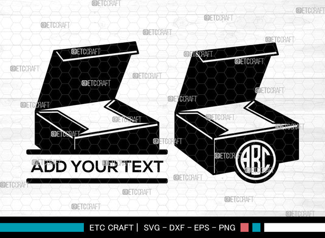 Gift Box Monogram SVG, Birthday Gift Svg, Split Monogram Svg, Gifts Svg, Gift Wrap Svg, Christmas Present Svg, Gift Box Svg SVG ETC Craft 