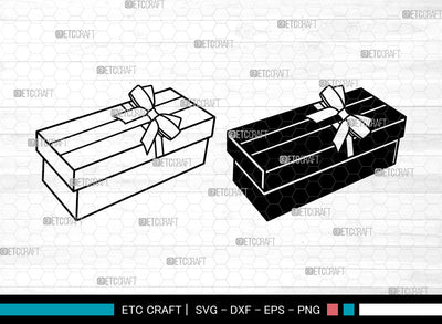 Gift Box SVG, Birthday Gift Svg, Present Svg, Gifts Svg, Gift Wrap Svg, Christmas Present Svg, Gift Box Svg SVG ETC Craft 