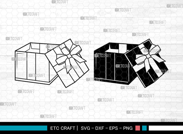 Gift Box SVG, Birthday Gift Svg, Present Svg, Gifts Svg, Gift Wrap Svg, Christmas Present Svg, Gift Box Svg SVG ETC Craft 