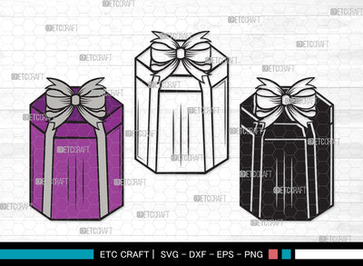Gift Box SVG | Box Svg | Christmas Gift Svg | Gift Box Outline | Gift Box Silhouette | Gift Box Clipart SVG ETC Craft 