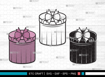 Gift Box SVG | Box Svg | Christmas Gift Svg | Gift Box Outline | Gift Box Silhouette | Gift Box Clipart SVG ETC Craft 