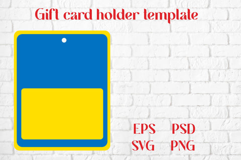 Gift card holder template | Gift card holder SVG Svetana Studio 