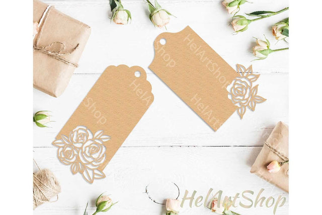 Gift Tag Svg, Floral Tag Svg SVG _HelArtShop_ 