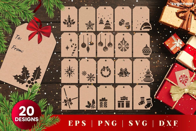 Gift Tags | Christmas Svg Bundle | Cut Files SVG SvgOcean 