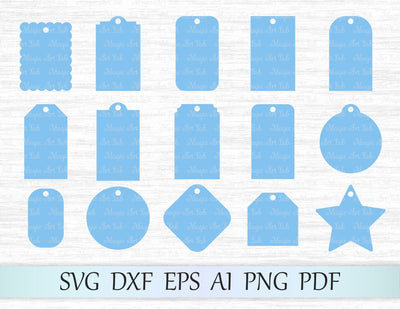 Gift tags cut files SVG MagicArtLab 