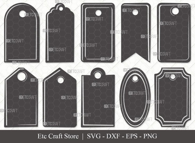 Gift Tags Silhouette SVG Cut File | Tags Svg | Label Tag Svg | Label Shapes Svg | Holiday Gift Tags Svg | Price Tag Svg | Gift Tags Svg Bundle SVG ETC Craft 