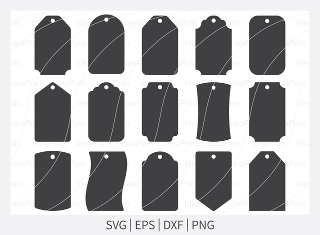 Gift Tags SVG, Price Tags Svg, Gift Tags Svg Bundle, Gift Tags Silhouette, Label Shapes Svg, Label Svg Cut, Holiday Gift Tags, Craft File SVG Dinvect 