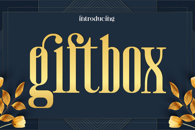 Giftbox Fonts Font Fox7 By Rattana 