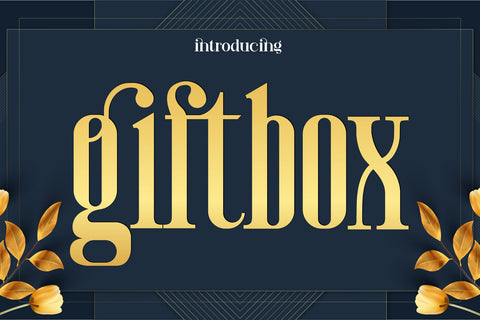 Giftbox Fonts Font Fox7 By Rattana 