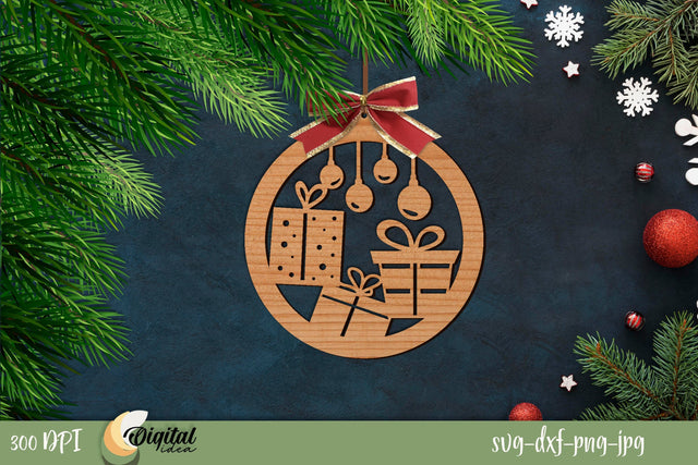 Gifts | Christmas ball | Merry Christmas ball cutting design SVG Evgenyia Guschina 