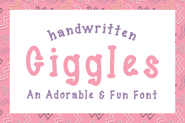 Giggles Font Font SavanasDesign