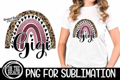 Gigi - Rainbow Sublimation - Leopard - PNG for Sublimation Sublimation On the Beach Boutique 