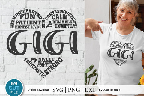 Gigi svg grandma subway art SVG SVG Cut File 