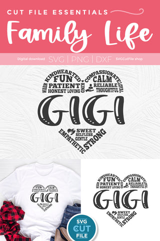 Gigi svg grandma subway art SVG SVG Cut File 