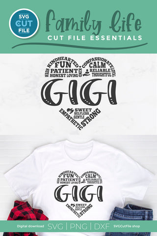 Gigi svg grandma subway art SVG SVG Cut File 