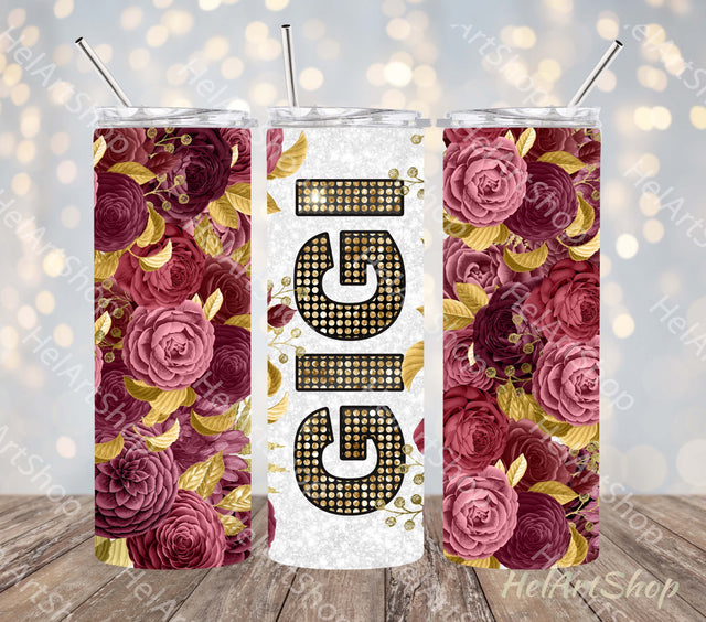 Gigi Tumbler PNG Sublimation |SKINNY TUMBLER 20oz Sublimation _HelArtShop_ 