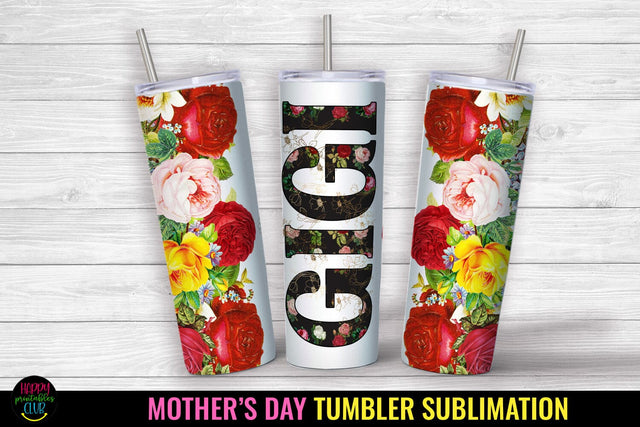 Gigi Tumbler Sublimation I Mothers Day Tumbler Wrap PNG Sublimation Happy Printables Club 