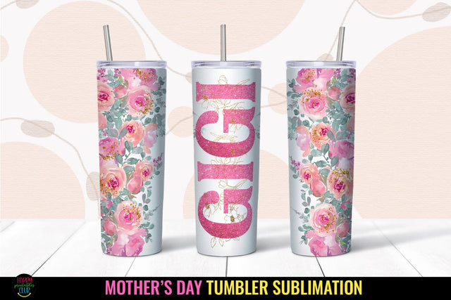 Gigi Tumbler Sublimation I Mothers Day Tumbler Wrap PNG Sublimation Happy Printables Club 