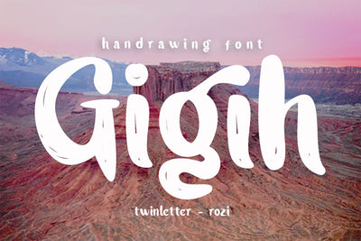 Gigih Font twinletter 