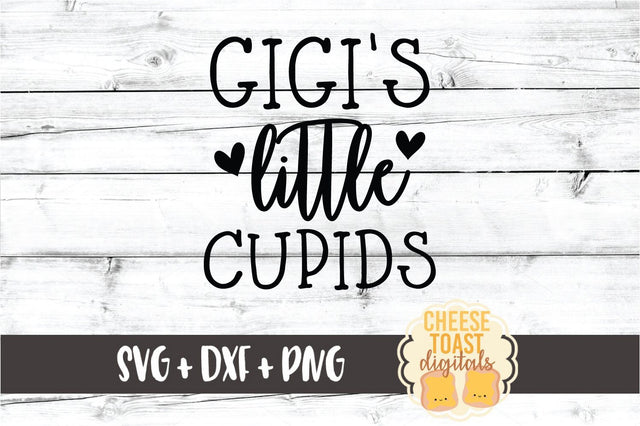 Gigi's Little Cupids - Valentine's Day SVG PNG DXF Cut Files SVG Cheese Toast Digitals 