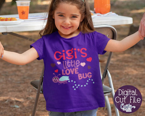 Gigi's Little Love Bug - Grandma Svg SVG Crafty Mama Studios 