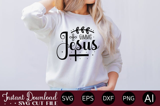 Gimme Jesus SVG SVG designmaster24 