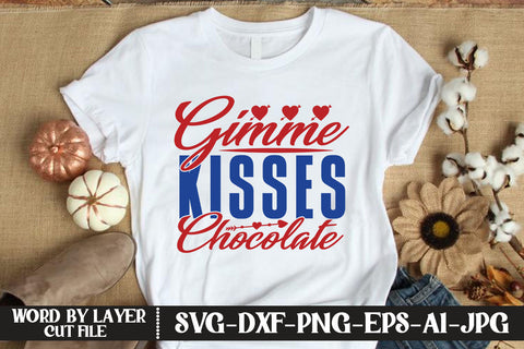 Gimme Kisses Chocolate SVG CUT FILE SVG MStudio 