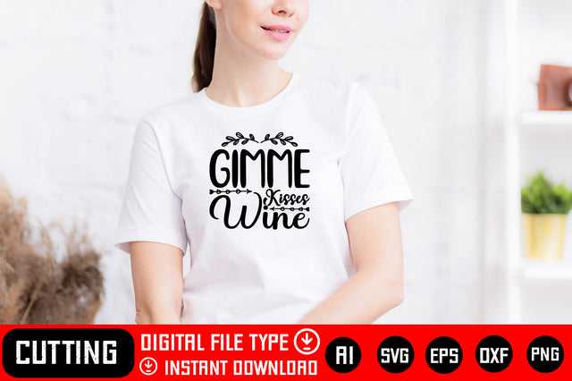 Gimme Kisses Wine SVG CraftlabSvg29 