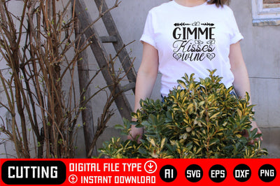 Gimme Kisses Wine SVG CraftlabSvg29 