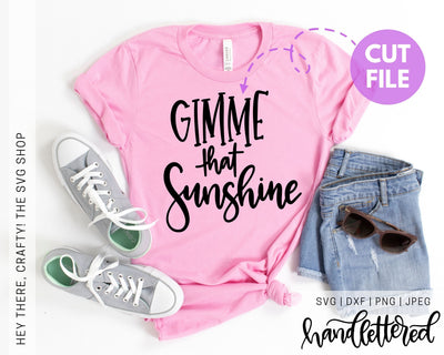 Gimme That Sunshine | SVG, PNG, DXF, JPEG SVG Hey There, Crafty! 