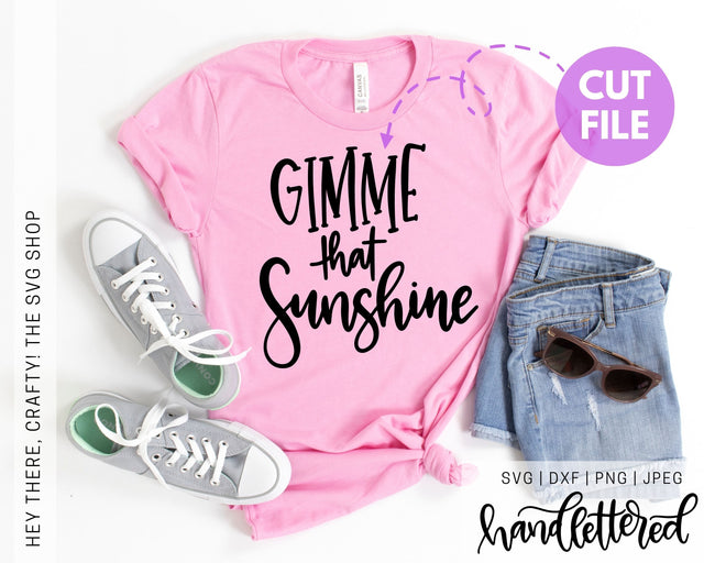 Gimme That Sunshine | SVG, PNG, DXF, JPEG SVG Hey There, Crafty! 
