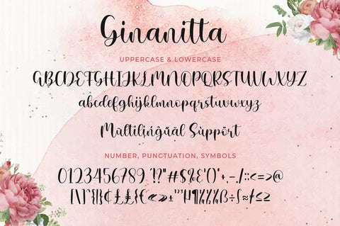 Ginanitta Font gatype 