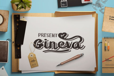 Gineva Font twinletter 