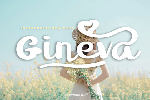 Gineva Font twinletter 