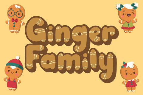 Ginger Biscuit - Christmas Font Font Attype studio 