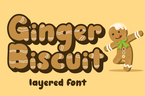 Ginger Biscuit - Christmas Font Font Attype studio 