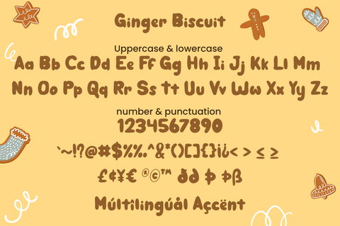 Ginger Biscuit - Christmas Font Font Attype studio 